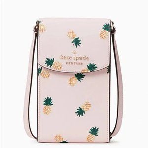 NWT Kate Spade Pineapple Printed Phone Crossbody